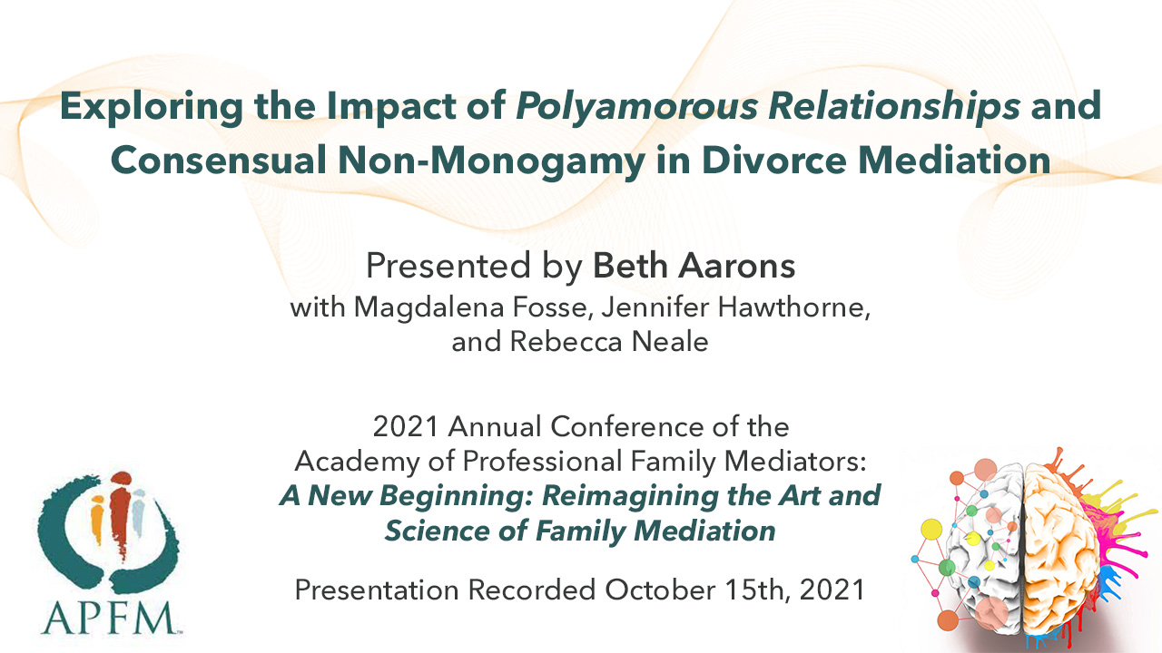 Exploring the Impact of Polyamorous Relationships and Consensual Non-Monogamy in Divorce Mediation
