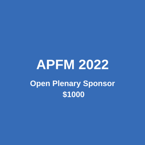 APFM 2022 Open Plenary Sponsor