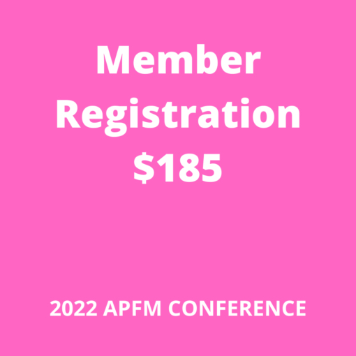 APFM 2022 Conference Member registration