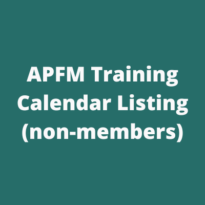 APFM training calendar listing