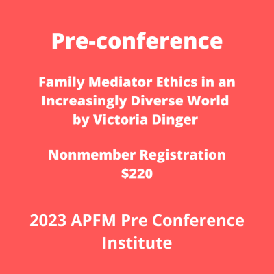 APFM 2023 Preconference with Victoria Dinger - Nonmembers