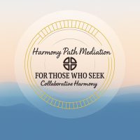Harmony Path Mediation logo with mountains in background