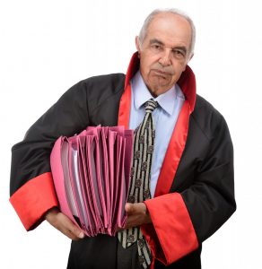 judge carrying files